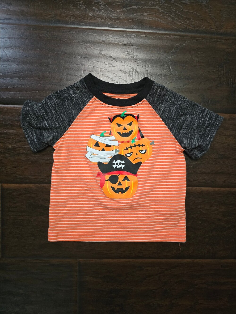 Way to Celebrate Halloween Boys Orange Short Sleeve Tee 2T